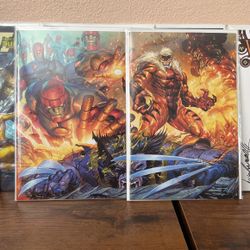 Fall Of House Of X Wolverine 41 42 Virgin Connecting set