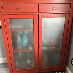 Liquor cabinet red 