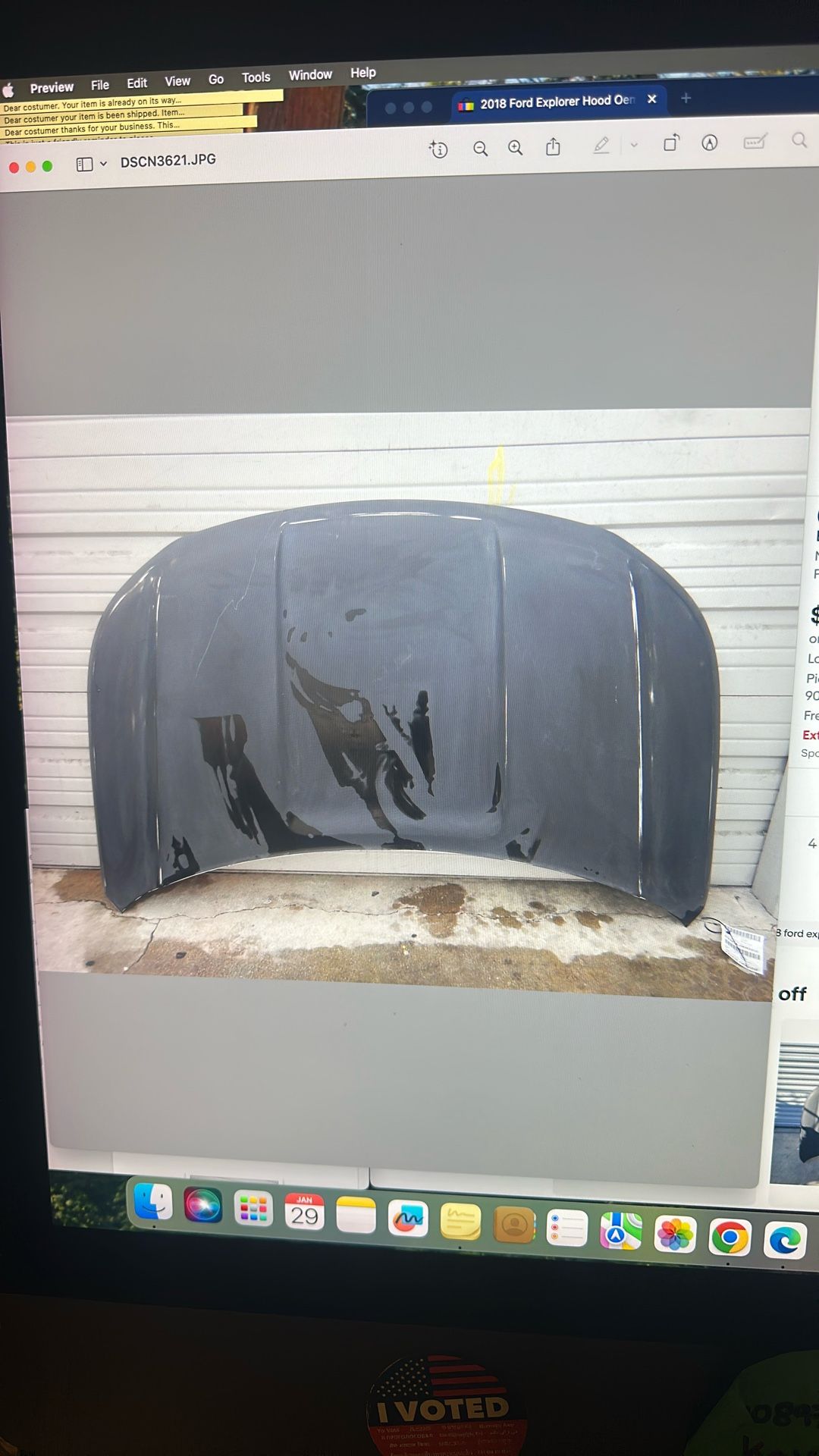 2016-2019 Ford Explorer Hood OEM