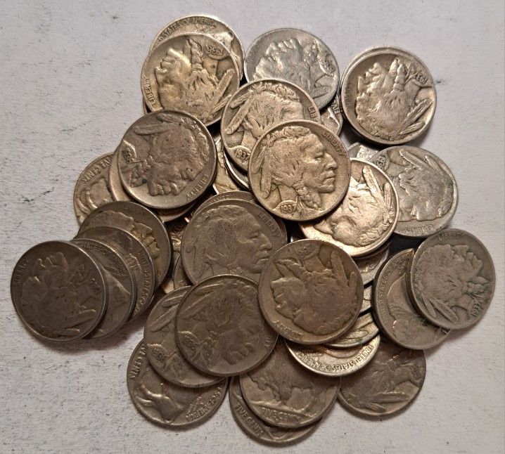 Buffalo Nickels Mixed 30s Full Dates