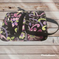 Vera Bradley Hard Tablet Zip Up Case Strap 