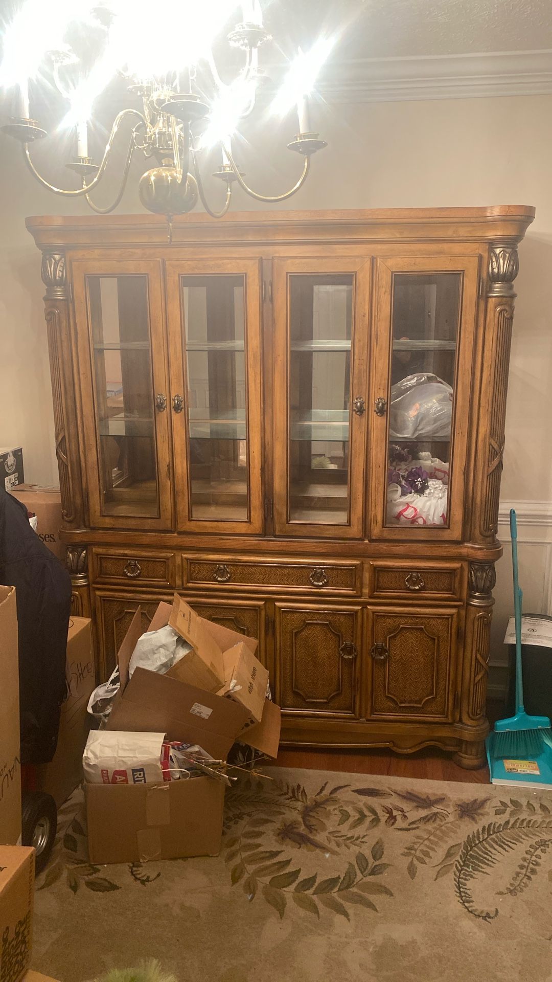 Brown China Cabinet