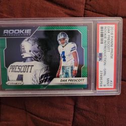 PANINI Green Rookie PSA 9 Dak Prescott