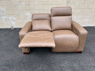 LAZYBOY REAL LEATHER POWER RECLINER