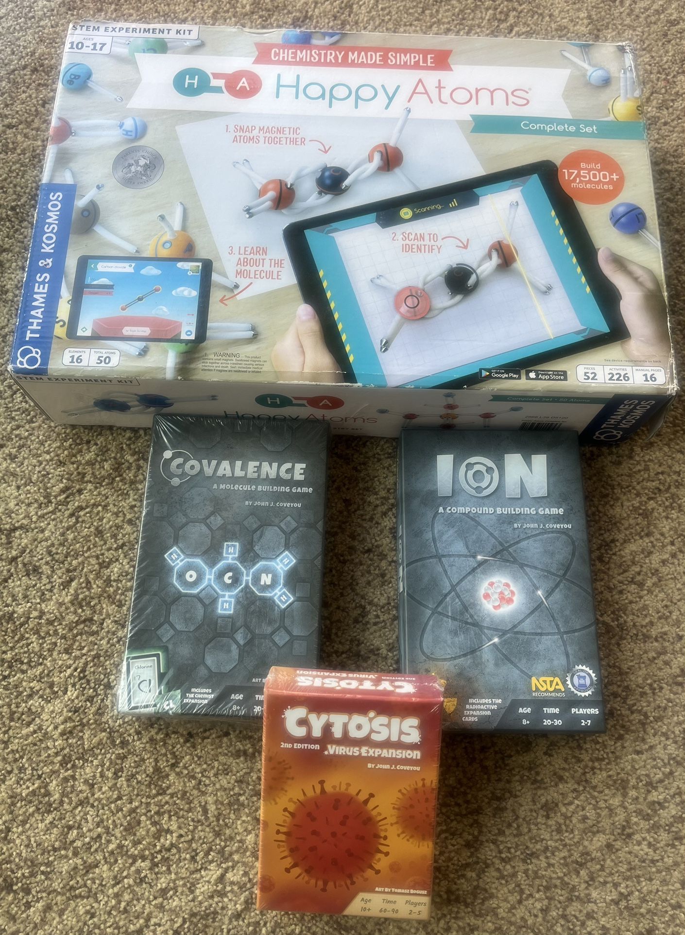 Science Games New Includes happy Atoms, Covalence, Cytosis And ions Games