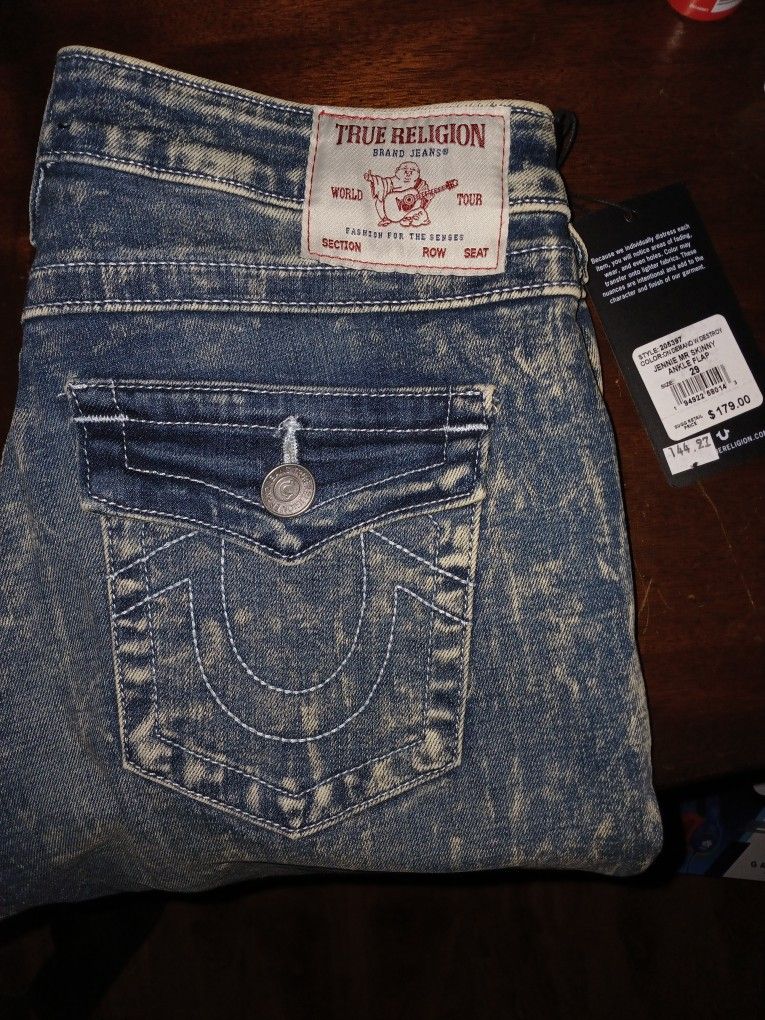 True Religion Jennie Curvy Super Skinny Jeans – W29 – NEW w/ Tags