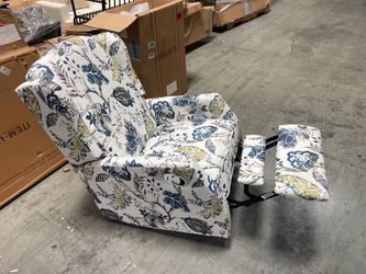 Floral Fabric Recliner Chair