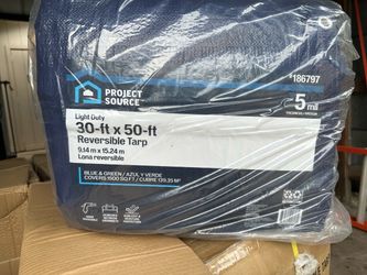 30x50 tarp brand new blue/green