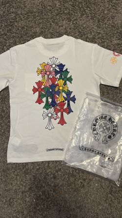 White chrome heart shirt