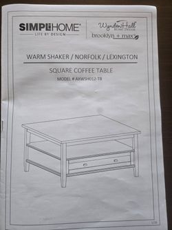 Coffee table