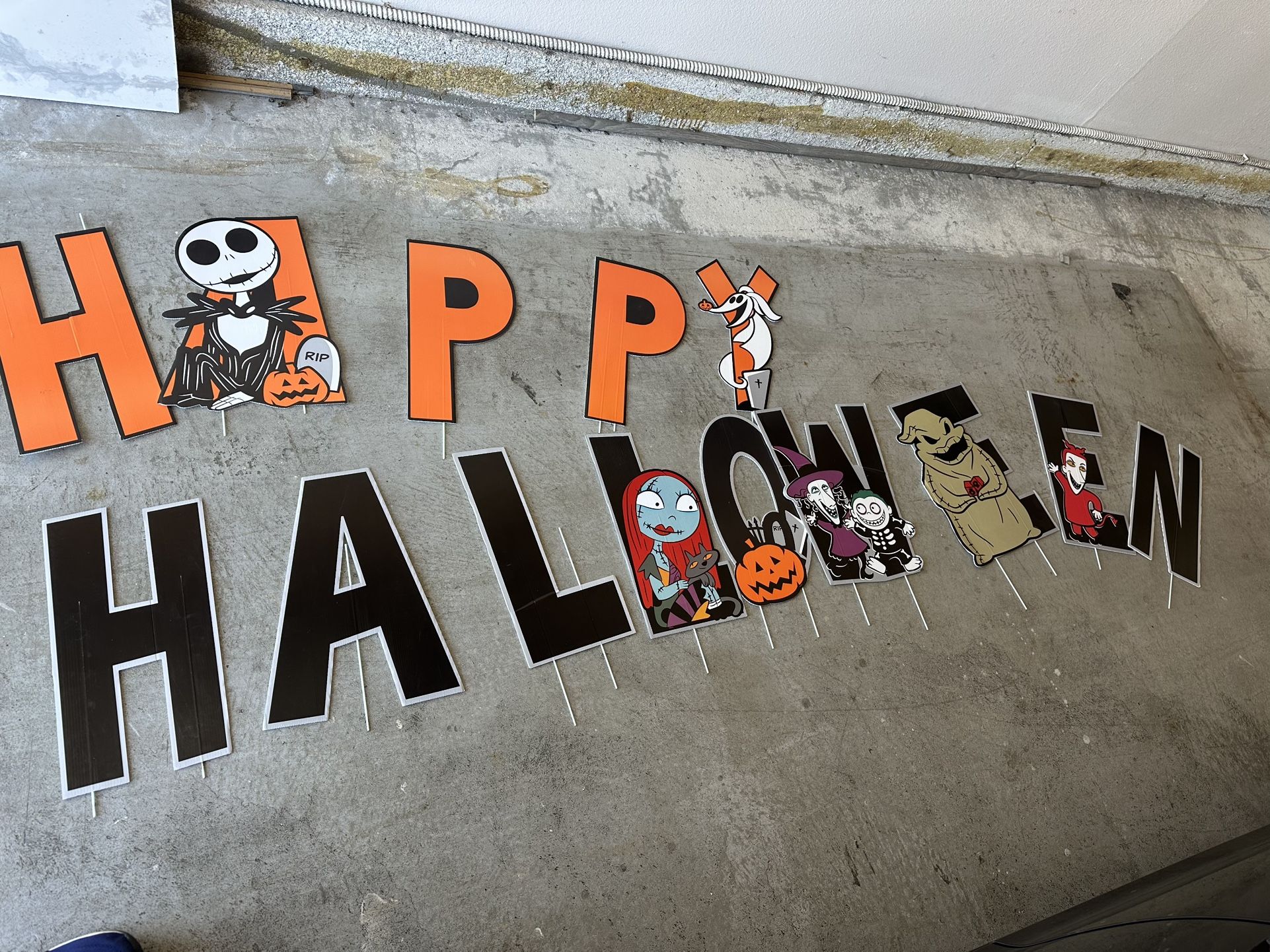 Halloween Nightmare Before Christmas Sign