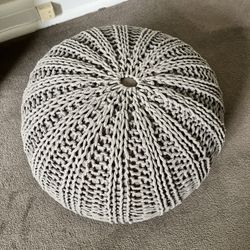 Knit ottoman