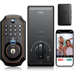 YHV Keyless Entry Door Lock with Camera 