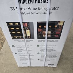 The Wine Enthusiast 33-Bottle Wine Cooler
