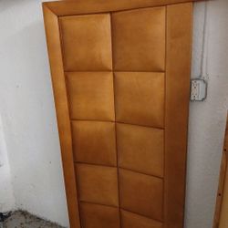 Queen  Bed Mattress Headboard/Solid Footboard With Boxspring