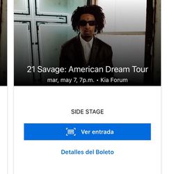 21 Savage Dream Tour Tickets 