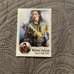 Michael Jackson Facesmile Auto Card