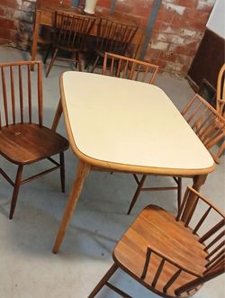 Mid-Century Dining Table with Formica Top