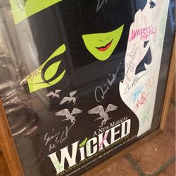 Signed Wicked Poster