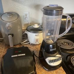 Combo  Air fried + rice pan + Blender + Sandwich Maker 