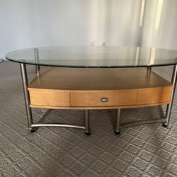 Glass Top Coffee Table $40