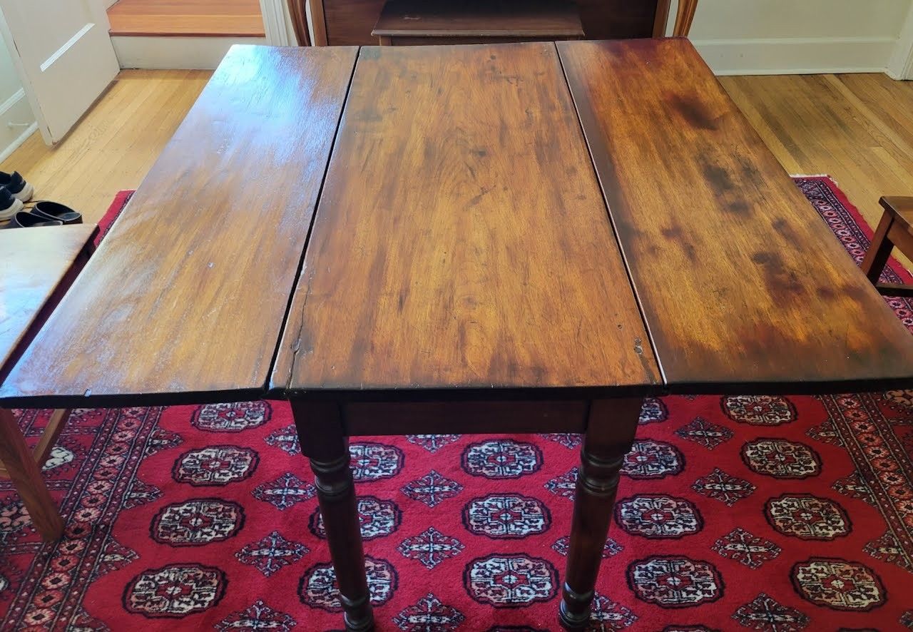 Vintage Wooden Drop Leaf Table