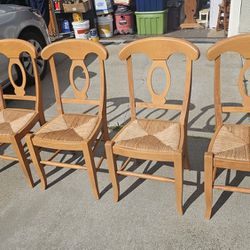 Set Of 4 Wooden Chairs From Pottery Barn
