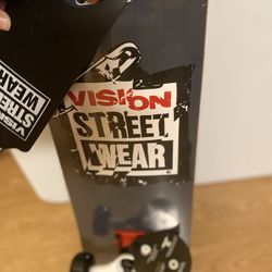 New Vision Street Wear Black Skateboard 31”