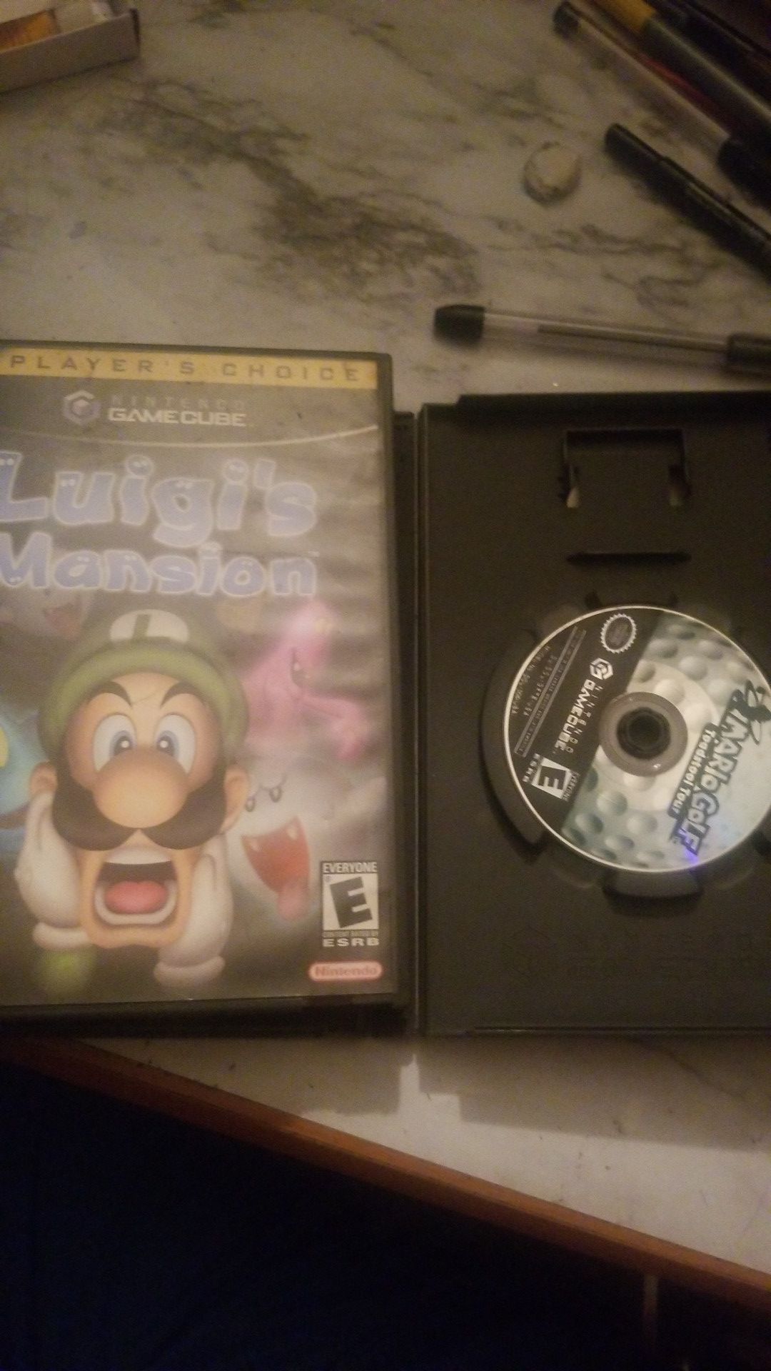 Luigi's Mansion and mario golf