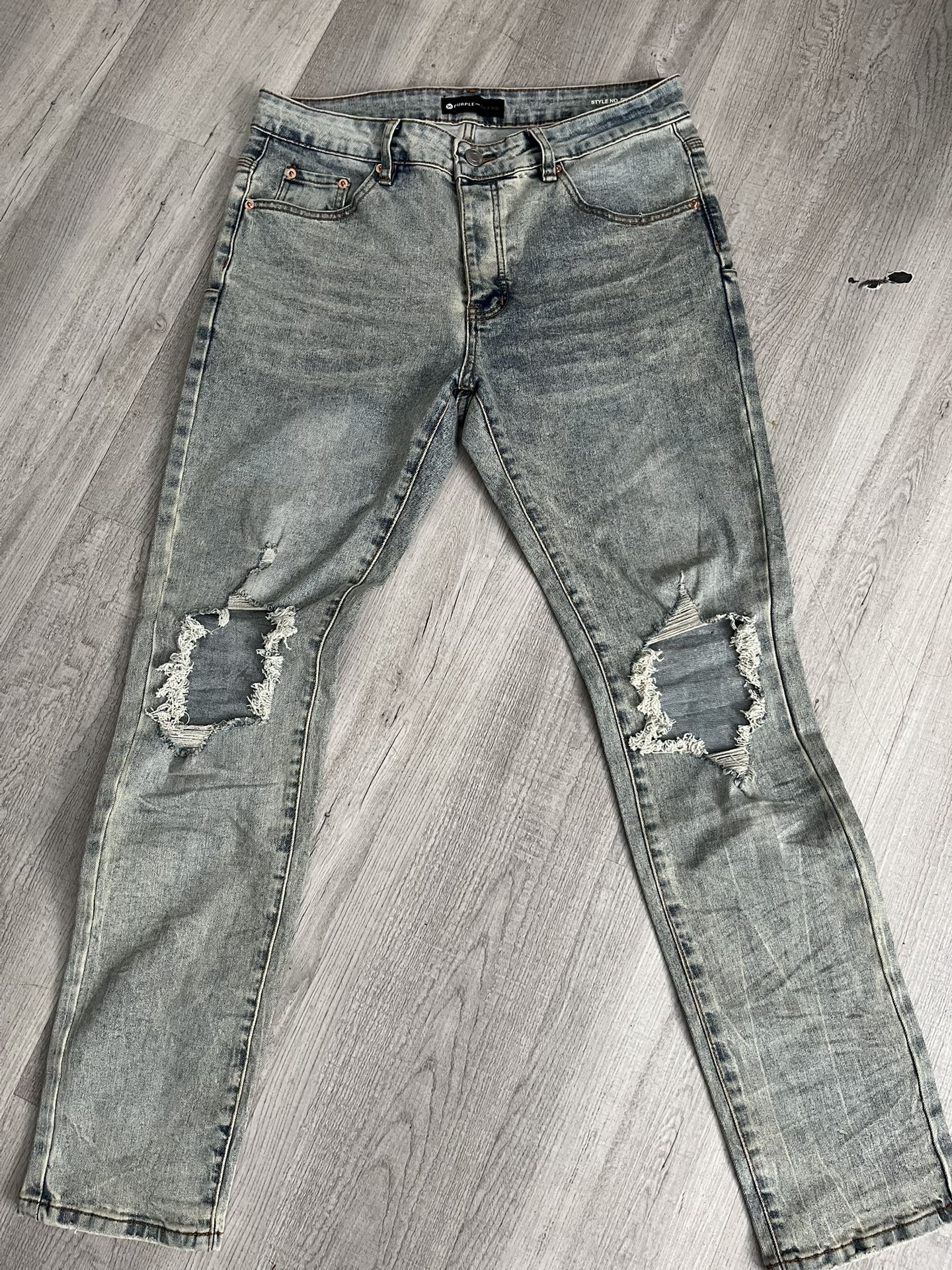 Purple jeans