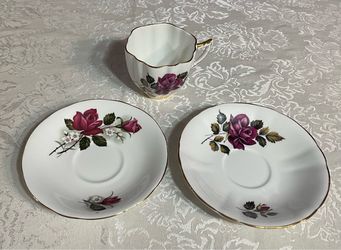 England Bone China Floral Teacup and Saucers Set $45.00 or Best Offer