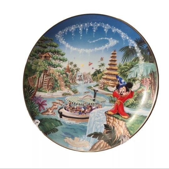 Walt Disney World "Adventureland" 25th Anniversary Plate Bradford Exchange
