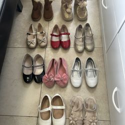 10 Pair Shoes Little Girl Perfect Condition.