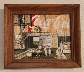 Coca Cola Painting by H. Hargrove