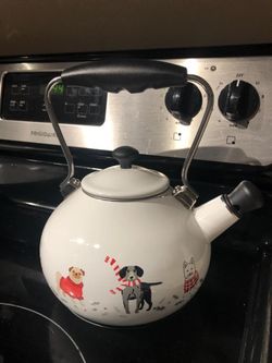 brand new holiday tea kettle
