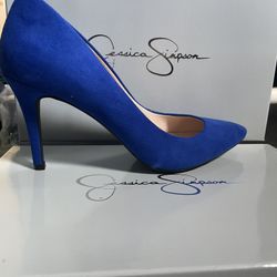 Jessica Simpson Pump Heels - Blue- Suede - 8M Original Price $89 Worn once
