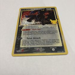 Umbreon Celebration Pokemon Card Ungraded Nm/mint Or Better