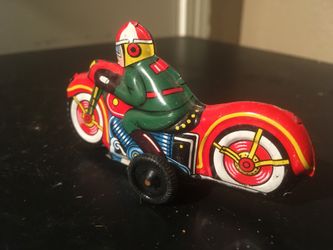 Vintage Friction Motorcycle Made In Japan