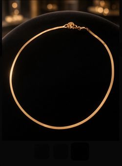 Stefano Oro Vintage 10k Gold Italian Herringbone Bracelet Chain
