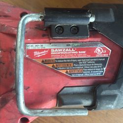 Milwaukee Sawzall  Model 2821-20 WORKS PERFECTLY! 