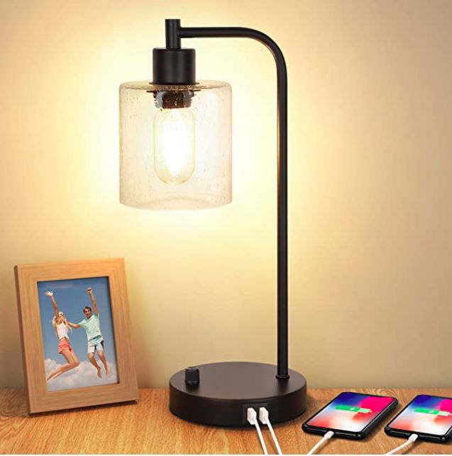 Brand New Table Lamp - Dimmable with 2 USB Ports