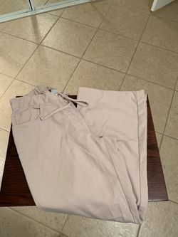 Grey’s anatomy medical scrub set top and bottom shirt and pants tan size small