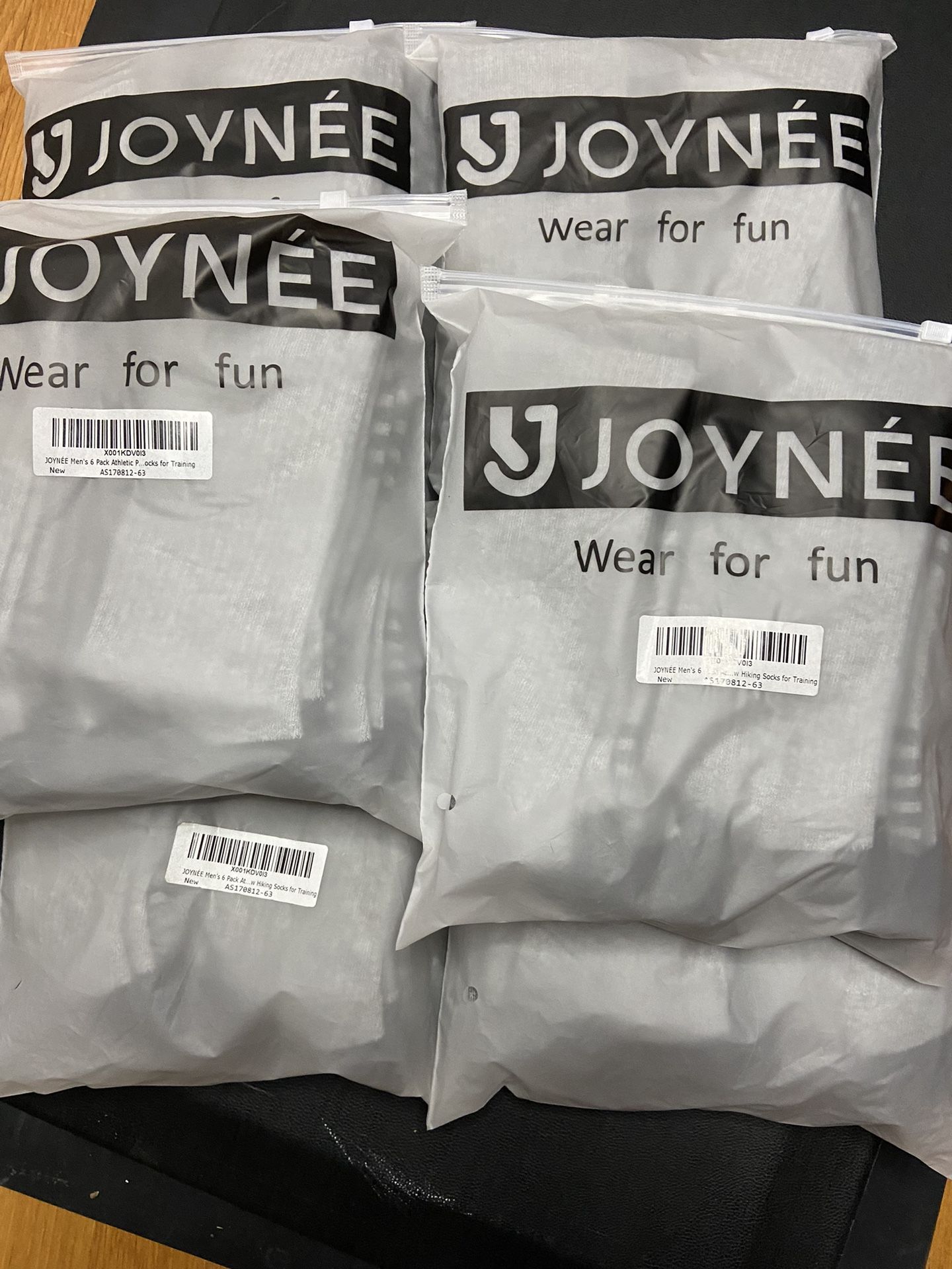 6 new Joyner men's grey sport socks 9-12 size men's sock. Total 6 pairs x 6 = 36