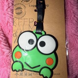 Sanrio Keroppi Luggage Tag Backpack ID Suitcase Travel