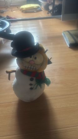 Snowman Garfield plush
