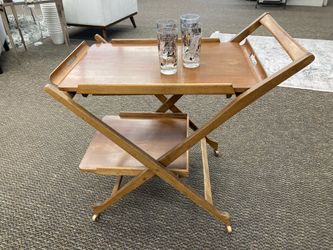 MCM Dinner or Bar Cart and Tray