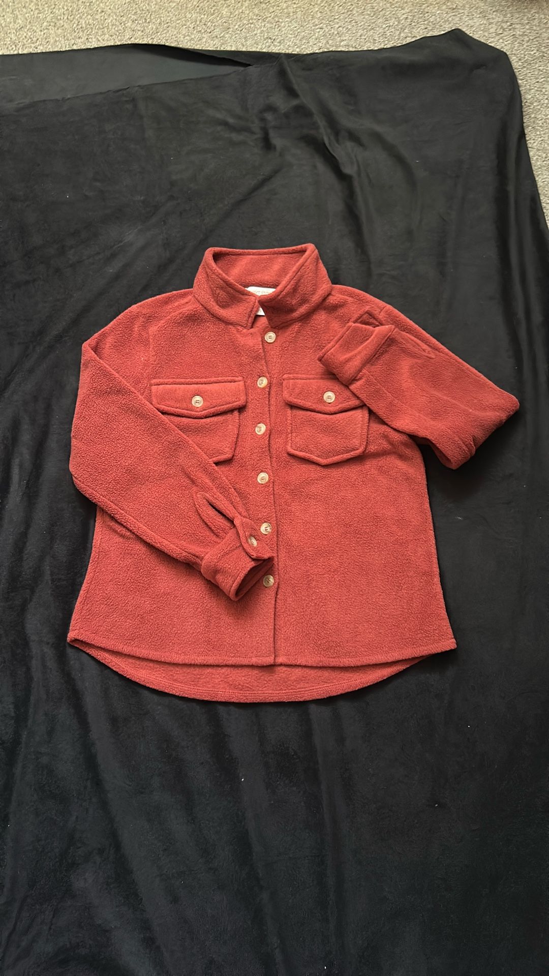 Burnt Orange Kids Cardigan