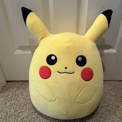 BRAND NEW WITH TAGS POKÉMON PIKACHU 14’ SQUISHMALLOW FOR SALE. 
