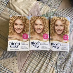 3 Pack : Clairol Nice'n Easy Permanent Hair Color #8G Medium Golden Blond