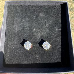 VVS Moissanite Earrings (2 Carat)
